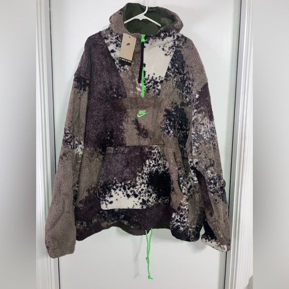 NWT Nike Sherpa 1/4 Zip Hoodie - Picture 8 of 8